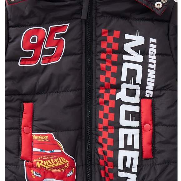 BRAND NEW Disney Cars Lightning McQueen Black Jacket for Kids Size 3T - Picture 3 of 3